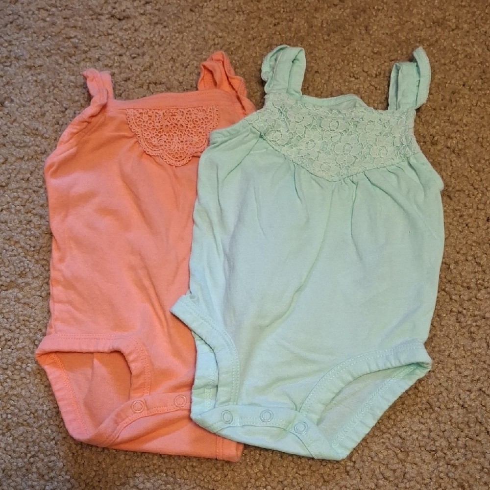 Carter's Pink and Blue Bodysuits with Soft Fabric